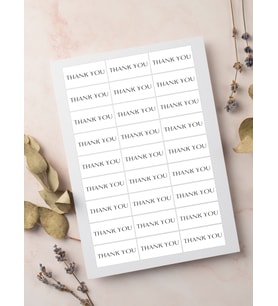 Desenli Thank You Teşekkür Stickers Paketleme Çıkartma PYTKSTK90