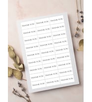 Desenli Thank You Teşekkür Stickers Paketleme Çıkartma PYTKSTK90