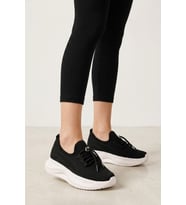 Elit Erd2611 Kadın Klasik Sneaker Siyah - Beyaz