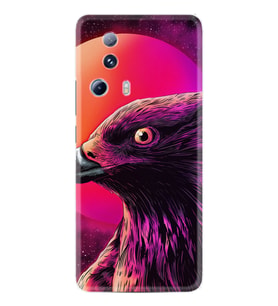 Xiaomi Mi 13 Lite Kılıf Silikon Desen Özel Seri Red Eagle 1752