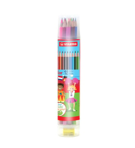 Stabilo Color Kuru Boya 12'li Plastik Tüp 1212/77 PT