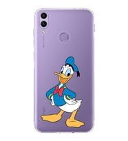 Huawei Honor 8c  Kamera korumalı Kapak Donald Duck Tasarımlı  Şeffaf Kılıf