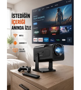 Hcs350pro 1080p Full Hd Taşınabilir Android Projektör Yeni Nesil