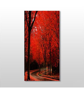 Kızıl Orman Kanvas Tablo 20x30cm (Karışık)