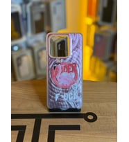 Redmi Note 13 Uyumlu Renkli İllüstrasyon Özel Tasarım Silikon Kılıf (Gül Kurusu)