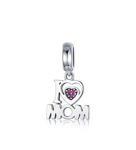 Fubena I LOVE MOM Sallantılı Charm