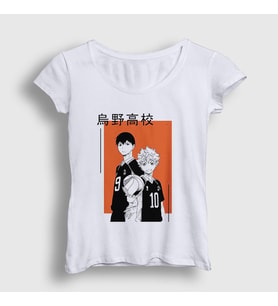 Presmono Kadın Beyaz Kagehina Voleybol Anime Haikyu T-Shirt 237549tt