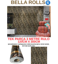 120cmx300cm Tek Parça Yapışkanlı Rulo Gold Mermer Desenli Parlak Duvar Paneli Kağıdı Florya QM0139 (Çok Renkli)