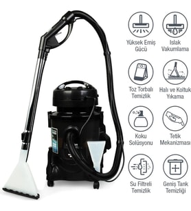 Fantom Robotix CC-9500 2400 W Su Filtreli Halı Yıkama Robotu Yüksek Emiş Gücü ile Pratik Temizlik