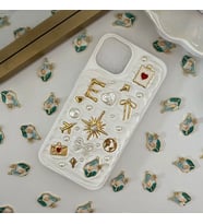 Kişiye Özel Harfli El Yapımı Charm Telefon Kılıfı - iPhone modelleri için uyumlu