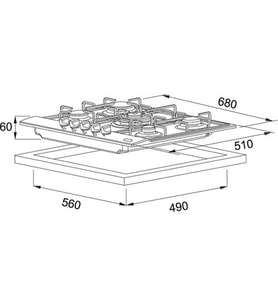 FRANKE Smart Linear FHNL 705 4G TC XS E Inox OCAK