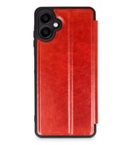 Newface Samsung Galaxy A06 Kılıf Flip Cover - Kırmızı