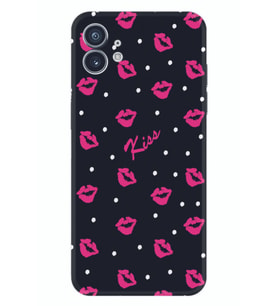 Nothing Phone 2 Kılıf Desenli Silikon Kiss 1392