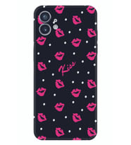 Nothing Phone 2 Kılıf Desenli Silikon Kiss 1392