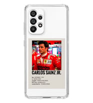 Samsung Galaxy A32 Uyumlu Carlos Sainz Desenli Şeffaf Telefon Kılıfı