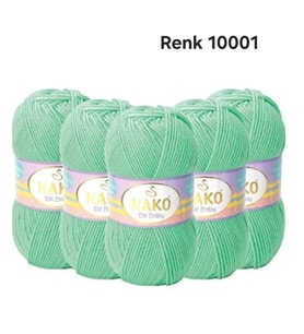 LİDA CRAFTS NAKO ELİT BABY RENK 10001 MİNT