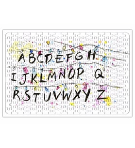 Stranger Things Alphabet Christmas Lights Puzzle
