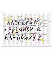 Stranger Things Alphabet Christmas Lights Puzzle
