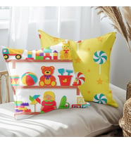 eJOYA Çocuk Odası İçin 2'li Yastık İçi Ve Kırlent Kılıfı 45cm 113496