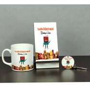 Tarih Öğretmeni Üçlü Set (Kupa + Telefon Standı + Anahtarlık)