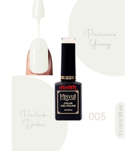 Adanil 15 ml Misyul Profesyonel Soğuk Beyaz Kalıcı Oje Mis-005