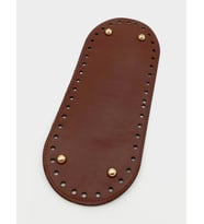 Angel Çanta Aksesuar Suni Deri Bordo Renk 30X12 cm Oval Çanta Tabanı (Light Gold Aparatlı)