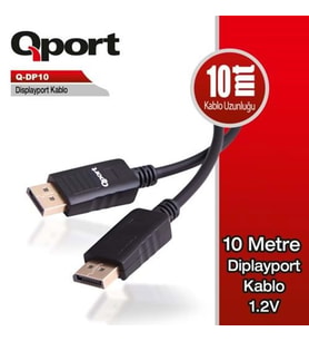 QPORT Q-DP10 10metre DP 1.2V KABLO