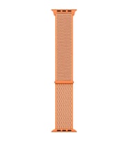 Microsonic Apple Watch Series 7 41mm Hasırlı Kordon Woven Sport Loop Turuncu