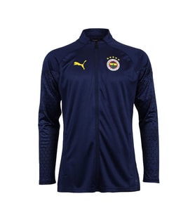 Fenerbahçe Orijinal 23/24 A Takım Hoca Tam Fermuar Lacivert Çocuk Sweat
