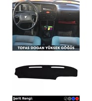 Tofas Dogan Yuksek Gogus 3d Torpido Koruma Kılıfı - Ön Göğüs Kaplama - Siyah Şerit