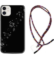 Apple iPhone 11 12 13 Mini Kılıf Boyun Asklı Rasta Silikon Planet 1620