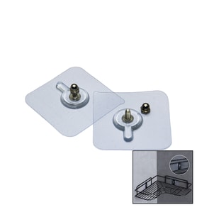 4 PARÇA 10MM VİDALI ŞEFFAF PVC YAPIŞKAN ASKI (5343)