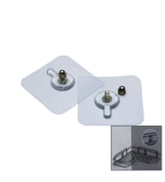 4 PARÇA 10MM VİDALI ŞEFFAF PVC YAPIŞKAN ASKI (5343)