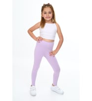 Toontoy Kız Çocuk  Kirpi Baskılı Tayt (Lila)