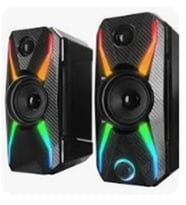 Rampage RMS-X5 2.0 Siyah Multimedia Gaming USB Speaker