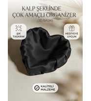 Kalp Formunda Aksesuar Kutusu ve Dekoratif Takı Çanağı