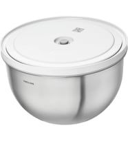Fresh & Save Bowls Vakumlu Saklama Kabı, L, 24 Santimetre, Paslanmaz Çelik, Metalik Gri