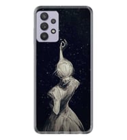 Kılıfland Samsung Galaxy A32 Kılıf Desenli Silikon Resimli Kapak Star Woman Kılıf 1332
