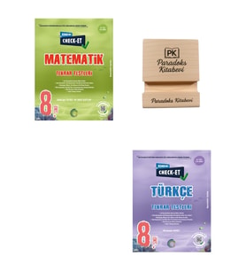 Okyanus LGS 8. Sınıf Check-Et Matematik ve Türkçe Tekrar Testleri + Telefon Standı
