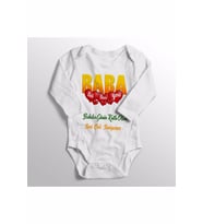 Unisex Bebek Beyaz Babalar Günü We Love You Baskılı Bebek Zıbını