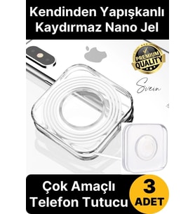 Nano Jel Pedi Sihirli Yıkanabilir Çok Amaçlı Fonksiyonel Kaymaz Evrensel Sabitleme Telefon Tutucu