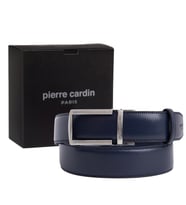 Pierre Cardin Deri Otomatik Tokalı Kemer (En 3,5 cm) PC-OTM01 (Lacivert)