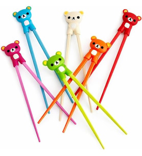 Lexroo Renkli Chopstick Ve Chopstick Öğrenme Aparatı Kırmızı