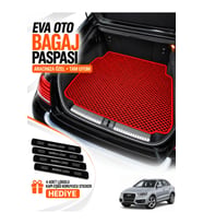 AUDİ Q3 (2011-2018) Uyumlu EVA Bagaj Paspası Araca Özel Kırmızı