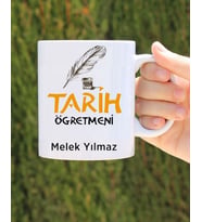 tarih öğretmeni özel tasarım kupa bardak