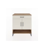 Hyperion Şifonyer 3 Raflı Tek Çekmeceli 2 Kapaklı 88x44x96 Çam-Aytaşı