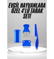 4'lü Bit Evcil Hayvan Tarak Seti Kedi Köpek Bit Tarak Seti Pire Tarağı