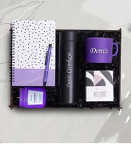 Defter, Fincan, Kahve, Termos, Mum Hediye Kutusu 