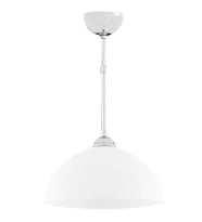 MYLİGHTS  MUTFAK OPAL SARKIT KROM ASKILI TEKLİ AVİZE (Siyah)
