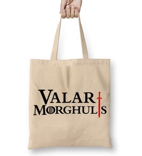 Game of Thrones Valar Morghuls Bez Çanta Uzun Saplı